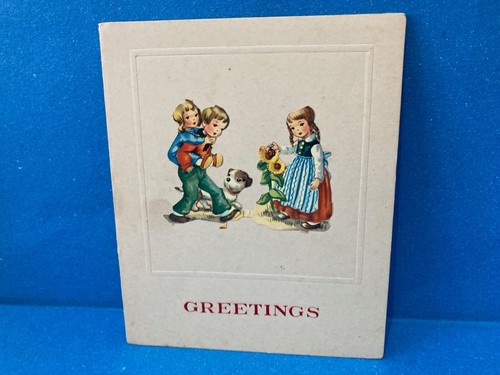 Vecchio biglietto auguri - vecchio,
