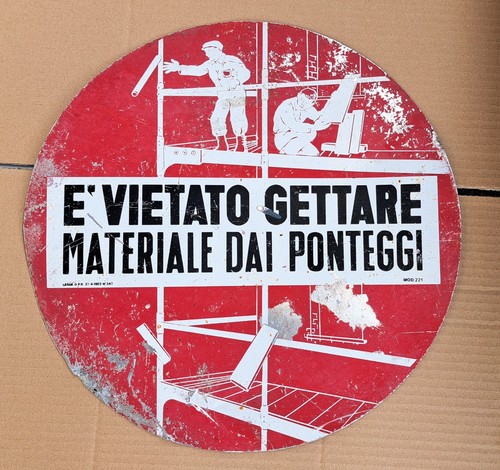 Insegna targa tabella - tabella, vintage