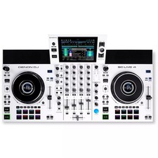 DENON DJ SC LIVE 4 WHITE DJ CONSOLLE 4 DECK DISPLAY 7" CASSE INTEGRATE E WIFI