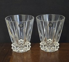 2 bicchieri da cocktail rosenthal crystal double old fashioned rocks whisky germania