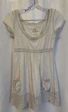 Top Hollister Babydoll grigio
