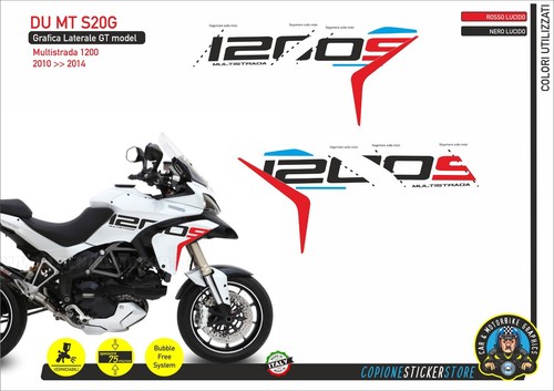 Adesivi grafiche fianco - grafiche, ducati