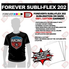 Forever SubliFlex 202 Sublimation Vinyl 8.5x11 pack of 100 SHEETS