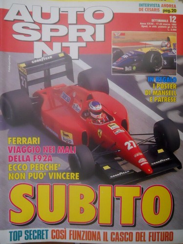 Autosprint 1992 poster di - 1992,