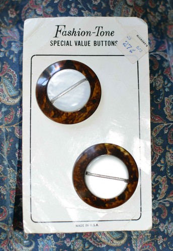 Bottoni vintage tartaruga - lg,