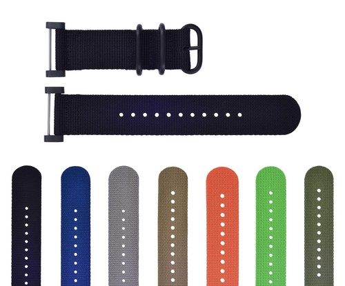 Cinturino orologio nylon nero - orologio,