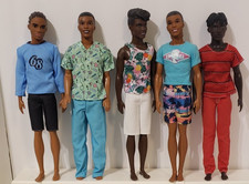 Lotto 5 bambole Mattel Ken Boy