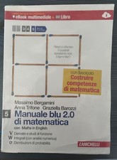 MANUALE BLU 2.0 DI MATEMATICA VOL.5 M.BERGAMINI ZANICHELLI 9788808800053