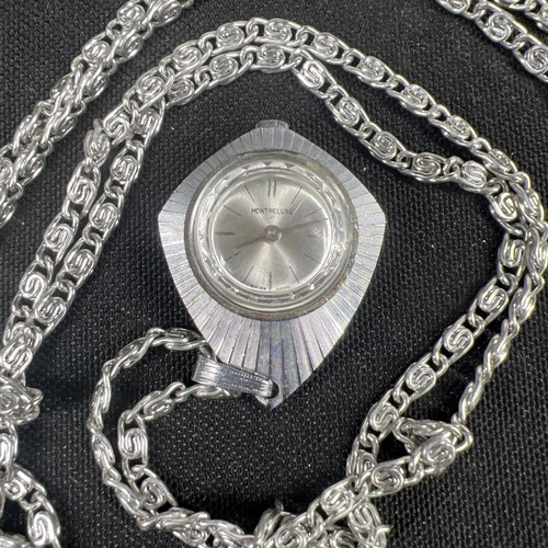 Collana con ciondolo orologio