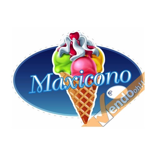 Adesivo sagomato maxi cono - adesivo,