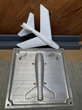 Stampo in fusione di alluminio aliante aereo vela Pacifico nord vintage