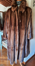 Pelliccia vintage di visone selvaggio color miele praticamente nuovo taglia M