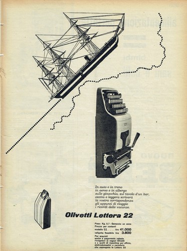 Olivetti lettera pubblicita - olivetti,