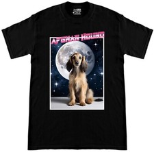 T-shirt a maniche corte, cotone, levriero afgano, cuccioli nella collezione s...