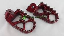 Pedane maggiorate ergal CNC alluminio YAMAHA YZF400 YZF426 YZF 400 426 F ROSSO
