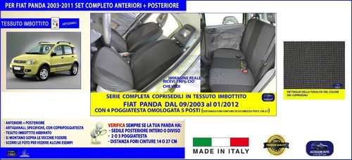 Coprisedili per panda 4x4 - ,