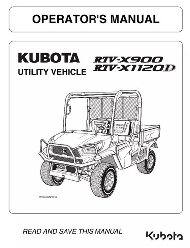 Kubota rtv x900 - rtv-x900, rtv-x1120d
