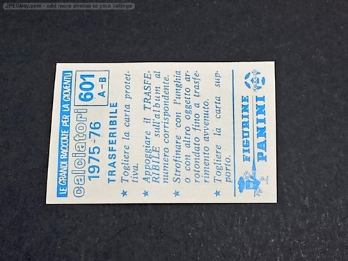 Calciatori 1975 n - , n.601