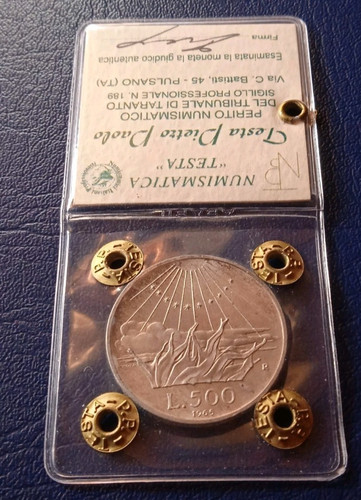 500 lire dante 1965 prova - 500,