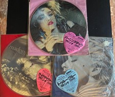 MADONNA Complete Set Of First 3 Albums JAPAN ONLY PICTURE DISCS Rare!