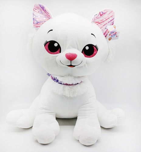 Peluche maxi gattina bianca - peluche,