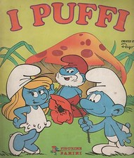 peyo I PUFFI 1983 schtroumpfs panini sticker album semicompleto 137/180 semi cpl