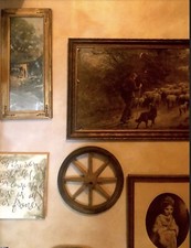 2 antiche ruote per carrozzina