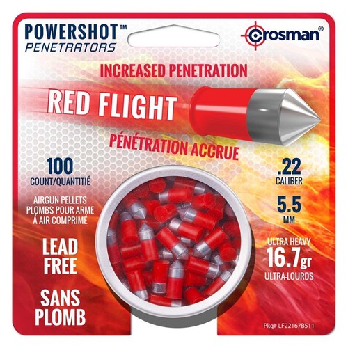 Crosman lf22167 red flight - red,