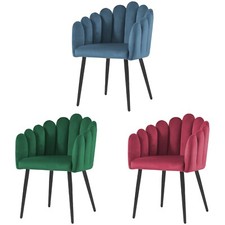 Poltrona In Velluto MARGHERITA Con Gambe In Metallo