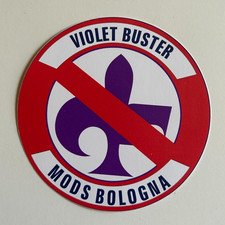 Adesivo Ultras MODS BOLOGNA - VIOLET BUSTER - ANTI FIORENTINA