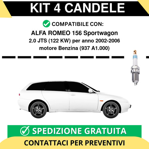 Kit candele per alfa - 4,