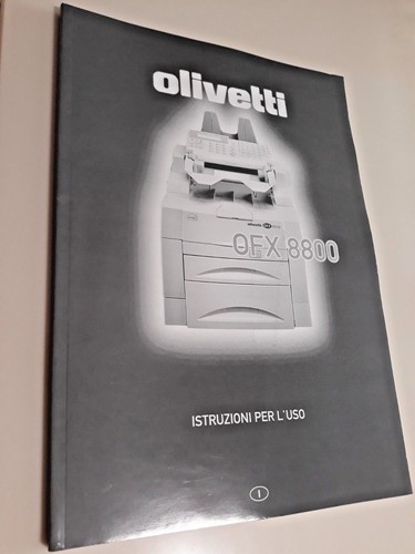 Manuale olivetti ofx 8800 - olivetti,