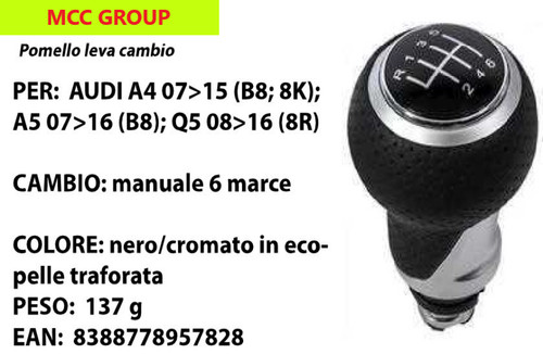 Pomello cambio marce per - cambio, 6