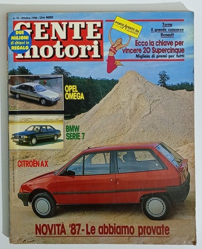 I104867 gente motori 1986 - 1986, n
