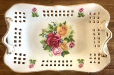 Limoge vassoio serie Gold Rose Line