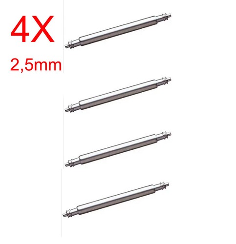 Acciaio inox barrette - 4x,