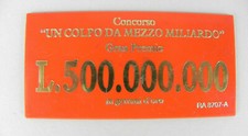 FICHES Un colpo da mezzo miliardo GRAN PREMIO IN GETTONI D'ORO Pubblicitario