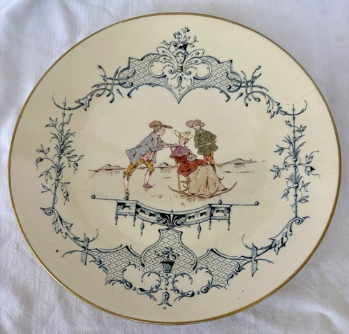 Belle assiette faience de - belle, en
