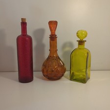 Lotto 3 Bottiglie Decorative