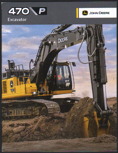 Foglietto brochure escavatore