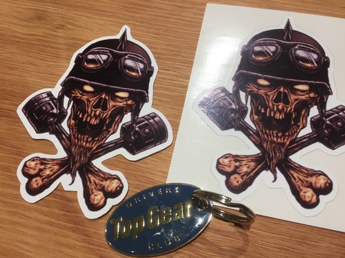 Skull piston hot rod car - skull,