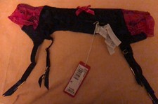 Reggicalze Molto Sexy Marca Yamamay Colore Nero-Fucsia Velatissimo Taglia M/L