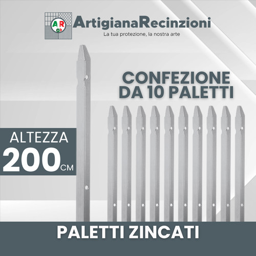 Paletti per recinzione zincati - recinzione,