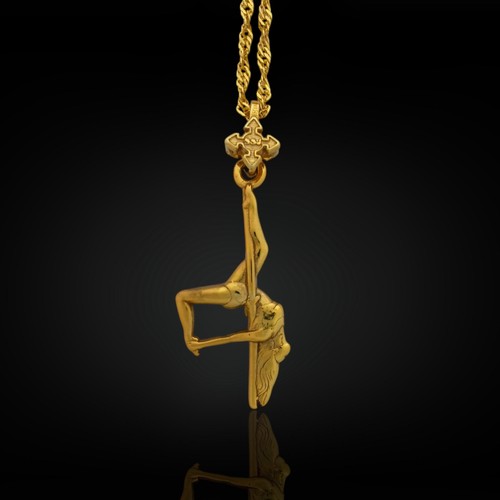 Ciondolo pole dance collana - pole,
