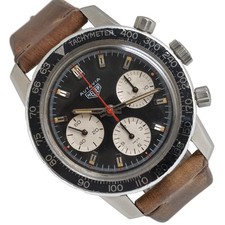 HEUER Leonidas Autavia 2446C quadrante nero anni '70