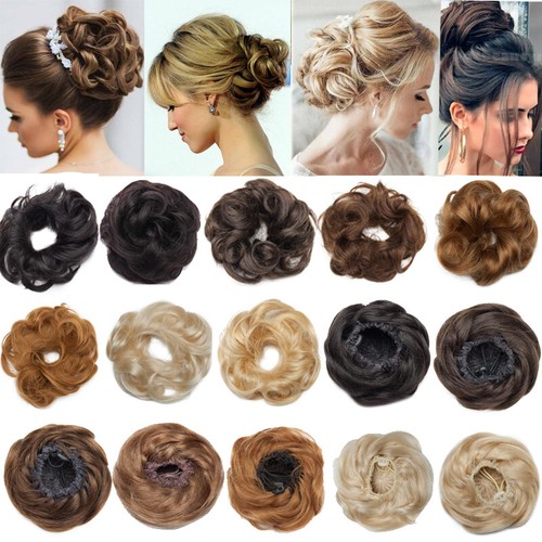 Pony messy bun scrunchie - messy, updo