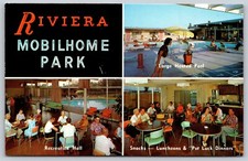 Cartolina Riviera Anaheim Mobilhome Park California D331