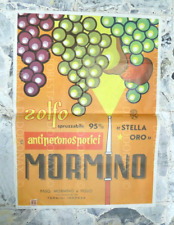 IDEA ARREDO VECCHIO MANIFESTO VINTAGE VINO ENOLOGIA UVA VITICOLTURA AGRICOLTURA