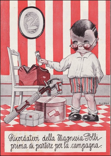 Pubblicita 1924 magnesia polli - pubblicita'1924,