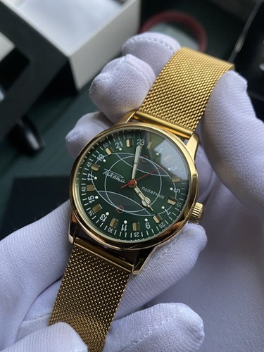 Orologio vintage verde raketa - vintage,